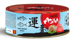 Влажный корм для кошек Prime Asia тунец с сибасом в желе, в консервах - 85 г х 24 шт P.R.I.M.E.