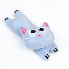 Пижон Игрушка для кошек с кошачьей мятой "Киса", 11 см, голубая