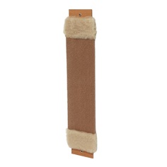 Когтеточка "Пижон" ковролиновая, большая 57 x 12 х 1.5 см, бежевая No Brand
