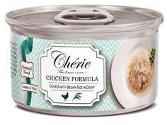 Влажный корм для кошек Pettric Cherie, куриное филе с бурым рисом в соусе, 80 г х 24 шт
