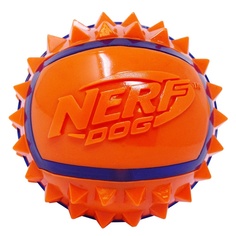 Мяч с шипами из термопластичной резины Nerf сине-оранжевый 6 см