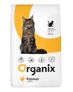 Сухой корм для кошек Organix Adult Large Cat Breeds курица 1,5 кг