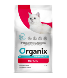 Сухой корм для кошек Organix Preventive Line Hepatic курица 2 кг
