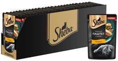 Влажный корм для кошек Sheba Нежный паштет в желе, индейка, 28 шт по 75 г