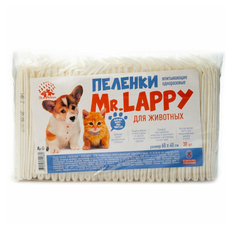 Пеленки для собак и кошек Mr.Lappy 60 x 40 см, 30 шт