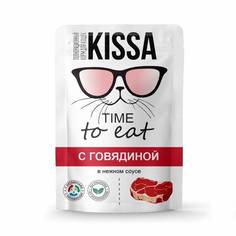 Влажный корм для кошек Kissa с говядиной, 75 г