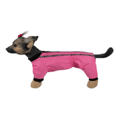 Дождевик для собак Dogmoda Мартин розовый, размер 4, 32 см, девочка