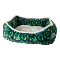Лежак для животных Foxie Fir 70 х 60 х 18 см, зеленый