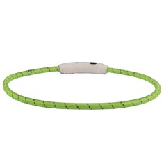 Ошейник для собак Flamingo Led Visio светящийся зеленый, 33-63,5 см, 8 мм