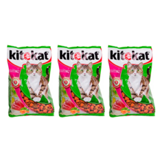 Сухой корм для кошек Kitekat Телятинка аппетитная 3 шт по 350 гр