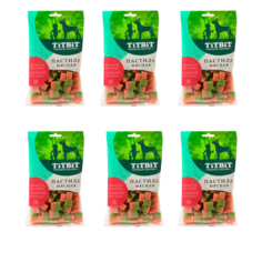 Лакомство для собак Titbit Пастила мясная с говядиной и яблоком 6 шт по 130 гр