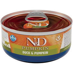 Корм влажный Farmina N&D Pumpkin для кошек, с уткой и тыквой, 70 г