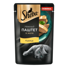 Влажный корм для кошек Sheba Нежный паштет с курицей, 75 г