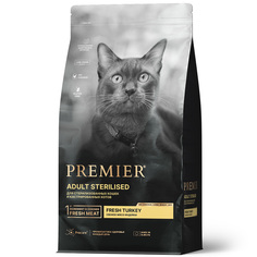 Сухой корм для кошек Premier Cat Turkey Sterilised Свежее мясо индейки, 2 кг