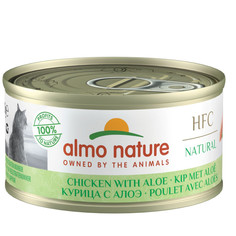 Влажный корм для взрослых кошек Almo Nature HFC с курицей и алоэ - 70 г x 24 шт