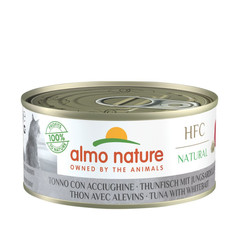 Влажный корм для взрослых кошек Almo Nature HFC с тунцом и сардинками - 150 г x 24 шт