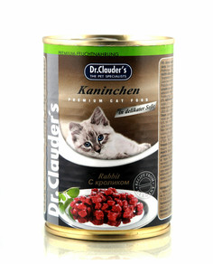 Влажный корм для взрослых кошек Dr.Clauder`s с кроликом, в консервах - 415 г х 12 шт Dr.Clauders