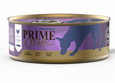 Влажный корм для взрослых собак Prime Meat филе курицы со скумбрией, в желе - 325 г х 4 шт P.R.I.M.E.