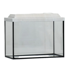 Пижон Аквариум прямоугольный с крышкой, 15 литров, 34 x 17 x 25/30 см, БЕЛЕНЫЙ ДУБ