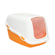 Пижон Pet-it домик-туалет для кошек 57x39x38, оранжевый/белый