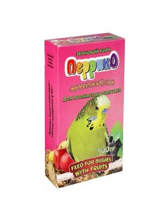 Корм зерновой Перрико. Фруктовый сад для волнистых попугаев, коробка 500 г No Brand