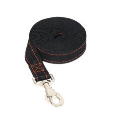 Пижон Поводок двухслойный с усиленным карабином, 2 м х 2,5 см, черный