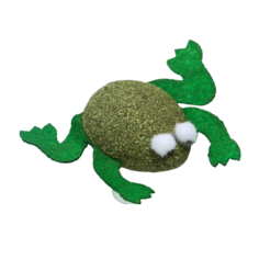 Игрушка для кошек Лягушка из кошачьей мяты, 4 х 3 см No Brand