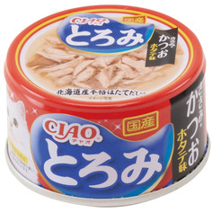 Влажный корм для кошек Inaba Ciao Toromi курица, тунец кацуо, гребешок бульон 80 г х 24 шт