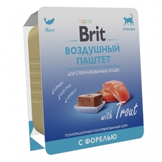 Влажный корм Brit Воздушный паштет форель для стерилизованных кошек 100 г Brit*