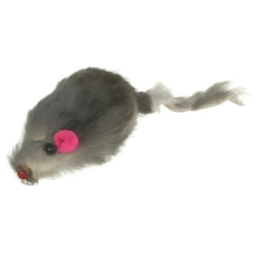 Игрушка Triol для кошек, Мышь серая, 22161027, 45x50 мм