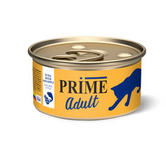 Влажный корм для кошек PRIME с тунцом и ананасом, 12 шт по 85 г P.R.I.M.E.