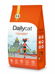 Сухой корм для кошек DailyCat Casual Line, для стерилизованных, индейка, 1,5 кг