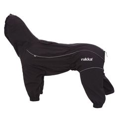 Комбинезон для собак Rukka, унисекс, черный, 25, длина спины 25 см