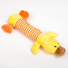 Мягкая игрушка для собак Пижон, желтый, 24 см