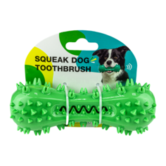 Игрушка кусалка Solmax для собак с пищалкой для чистки зубов, развивающая игрушка