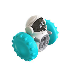 Кормушка на колесах для кошек и собак Pet Universe Робот, 14х8х11см