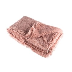Подстилка-плед для животных FOXIE Fur Real 127х100х1см из меха нежный розовый
