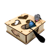 Игровая платформа GoSi для кошек Квадрат-S с шариком и игрушкой
