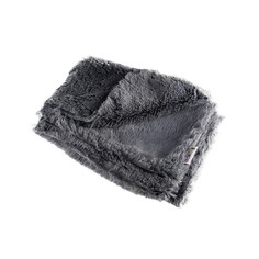 Подстилка-плед для животных FOXIE Fur Real темно-серый, 127х100х1см