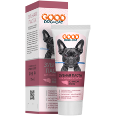 Зубная паста для кошек и собак Good Dog & Cat со вкусом печени, 75 мл