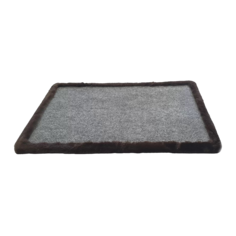 Когтеточка-коврик из ковролина, коричневый, 30х40см No Brand