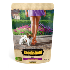 Сухой корм BROOKSFIELD для взрослых собак мелких пород, говядина с рисом, 700г.
