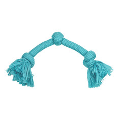 Игрушка для собак Playology Dri-Tech Rope жевательный канат, арахис, голубой, большой