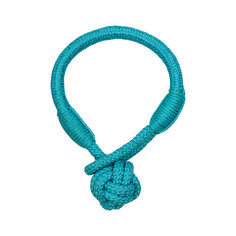 Игрушка для собак Playology Tough Tug Knot жевательный канат, арахис, голубой