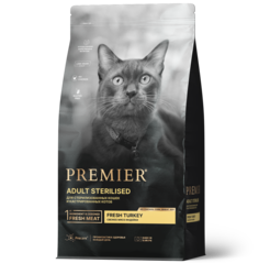 Сухой корм для кошек Premier Adult Sterilised, индейка, 400 г