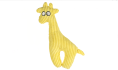 Игрушка для собак Flamingo Жираф, с пищалкой, желтый, 27 х 14 х 5 см