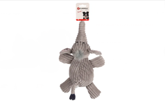 Игрушка для собак Flamingo Слон, с пищалкой, серый, 36 х 23 х 10 см