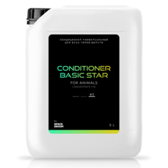 Кондиционер для собак и кошек Space Groom Basic Star глубоко питающий шерсть, 5 литров
