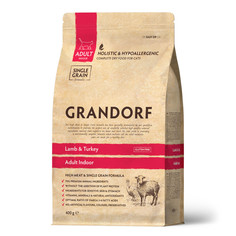 Сухой корм для домашних кошек Grandorf, с ягненком и индейкой, 400 г