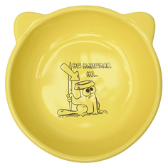 Миска для домашних животных BelaHome PH10288yellow круглая, 12 см